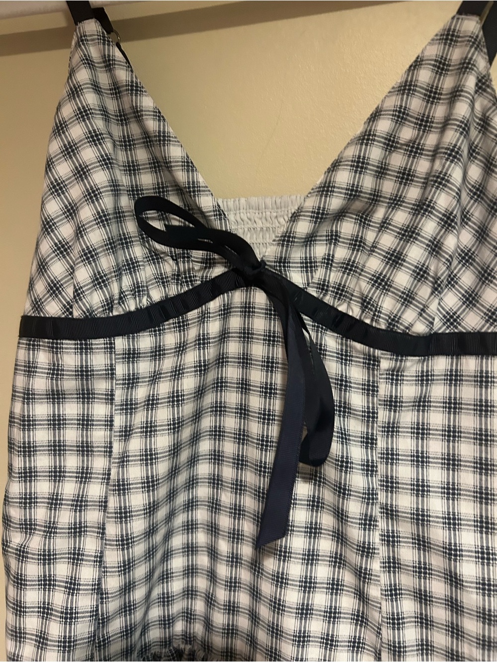 Hollister Black and White Gingham Mini Dress - Picture 4 of 16